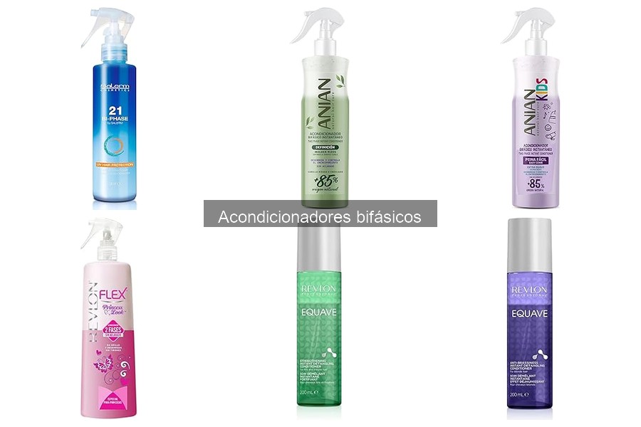 Acondicionadores bifásicos recomendados para pelo dañado