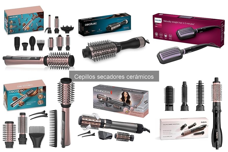 Alternativas a cepillos secadores cerámicos para el cabello