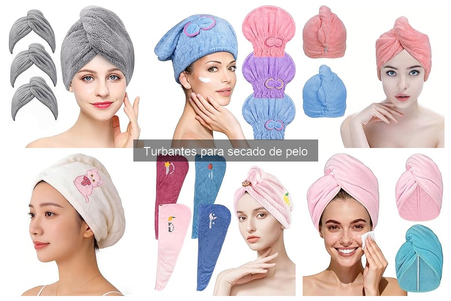 Alternativas a los turbantes para secado de pelo