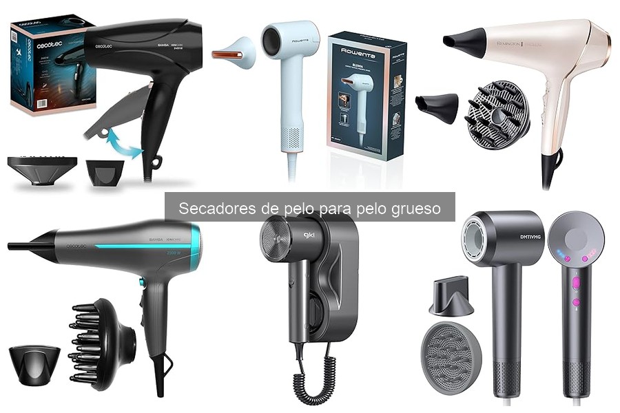 Características esenciales de secadores para cabello grueso