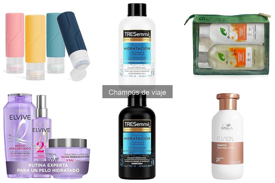 Champús de viaje más vendidos en Amazon: Top 3 opciones