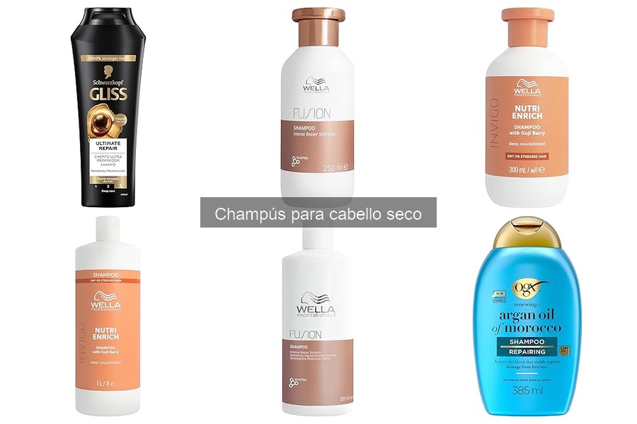 Champús para cabello seco: beneficios e ingredientes clave