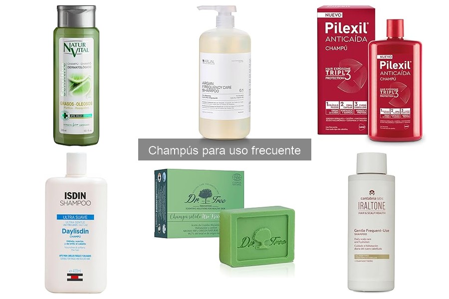 Champús para uso frecuente y su impacto en el cuero cabelludo