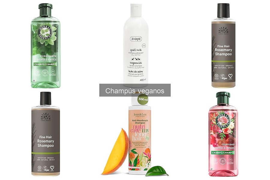 Champús veganos para alergias en el cuero cabelludo