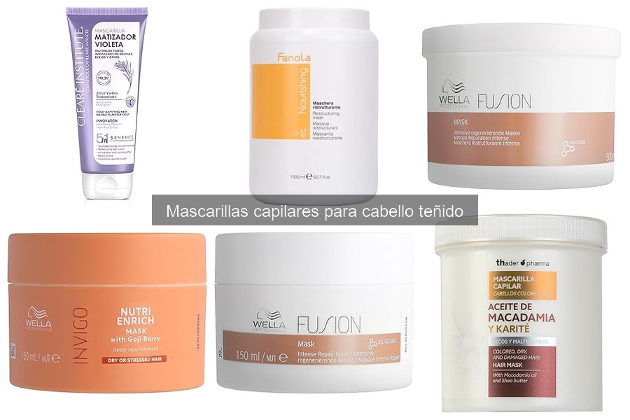 Cómo las mascarillas capilares preservan el color del cabello