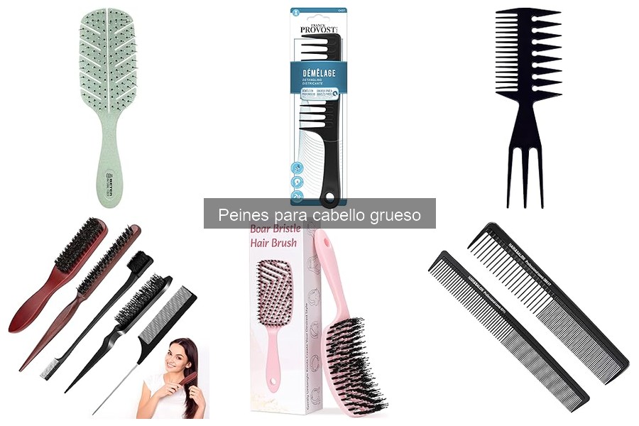 Cómo limpiar y cuidar peines para cabello grueso