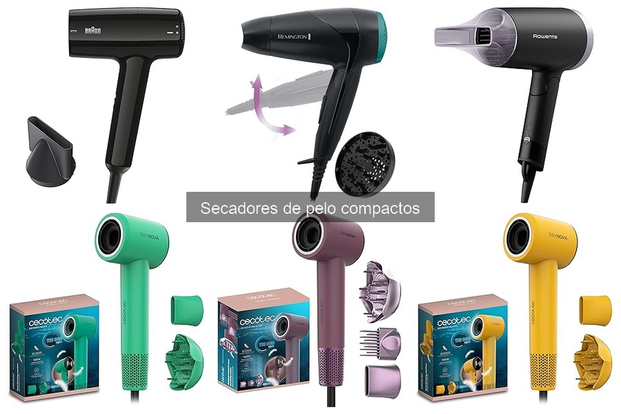 Cómo secar el cabello sin dañarlo con secadores compactos