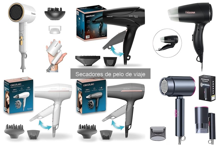 Cómo usar un secador de pelo de viaje correctamente