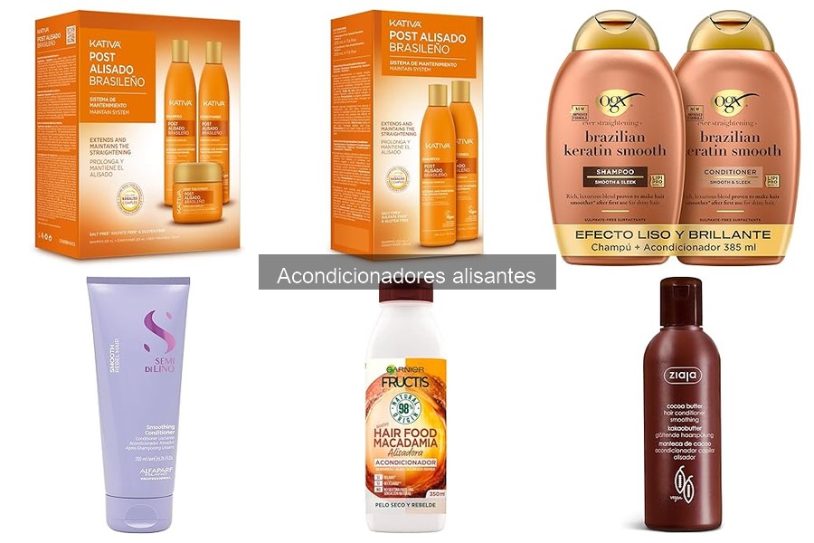 Comparativa de acondicionadores alisantes: Mejores opciones