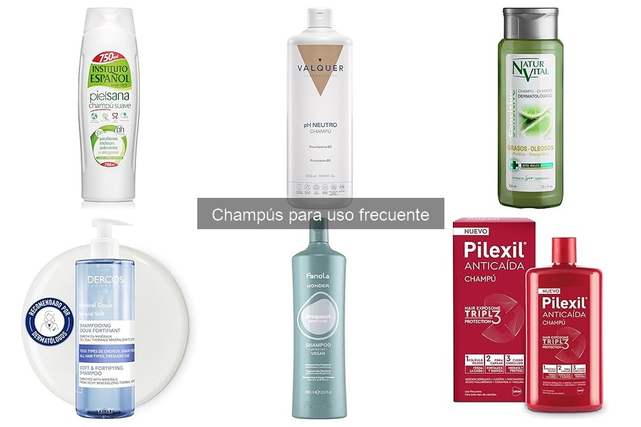 Comparativa de champús para uso frecuente: Mejores marcas