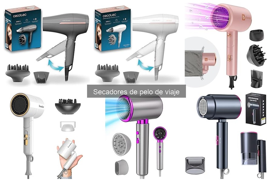 Comparativa de los mejores secadores de pelo de viaje