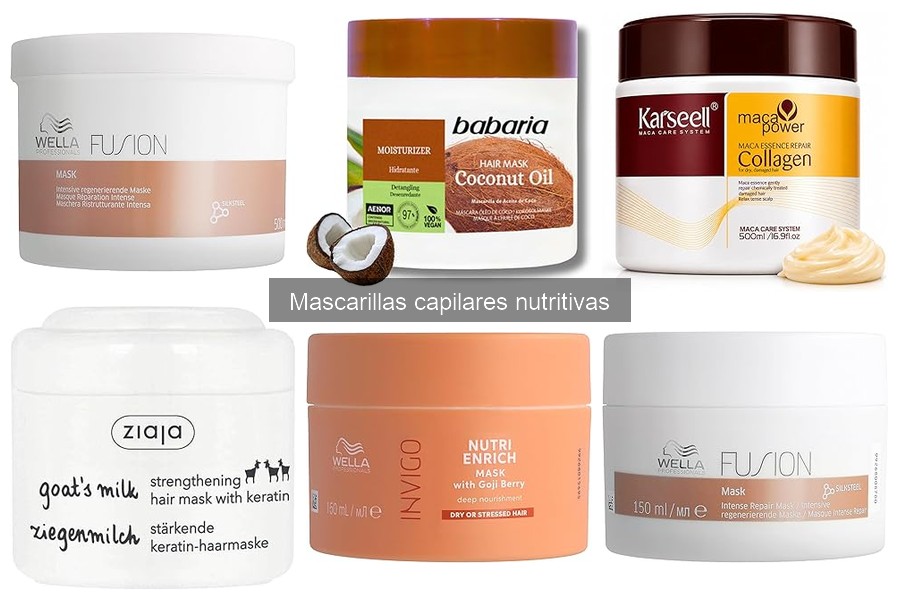 Comparativa de mascarillas capilares nutritivas 2023