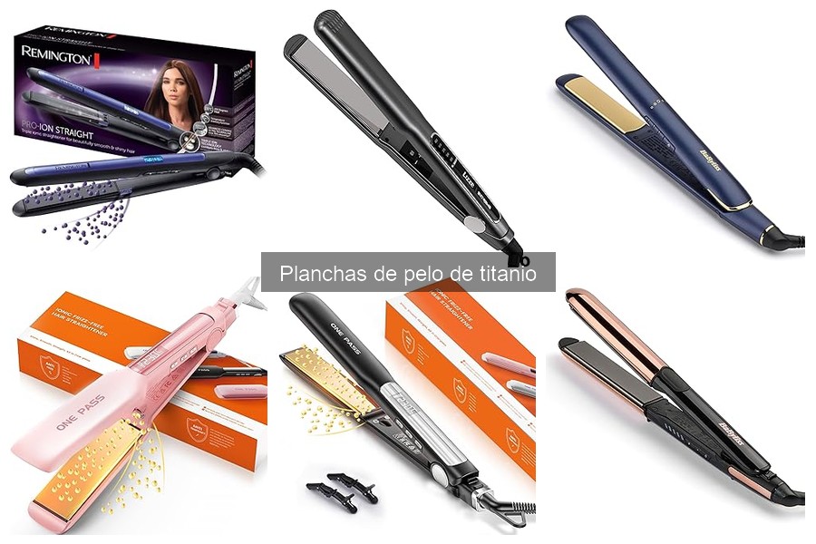 Comparativa de precios de planchas de pelo de titanio en Amazon