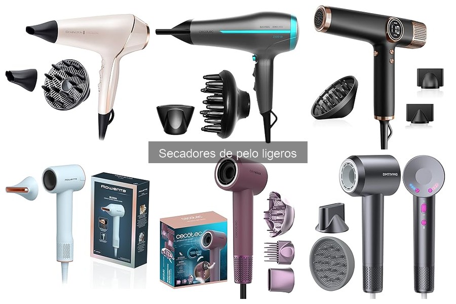 Comparativa de Secadores de Pelo Ligeros y Pesados