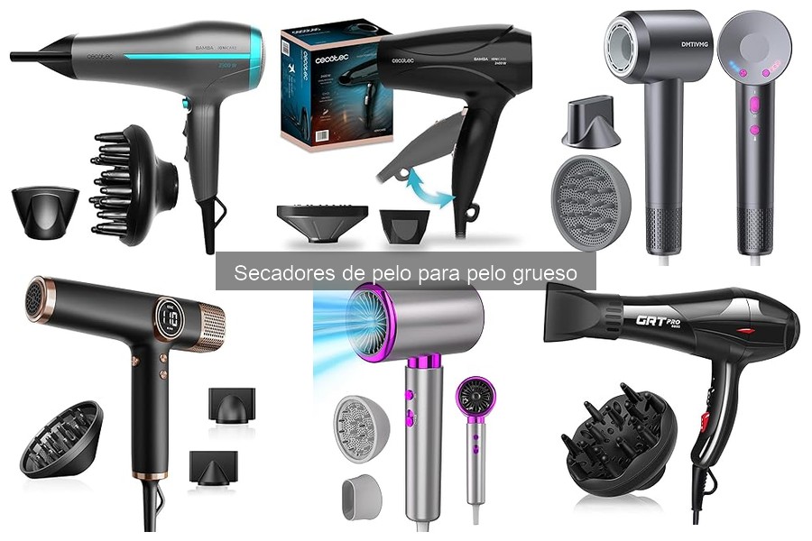 Comparativa de Secadores de Pelo para Cabello Grueso