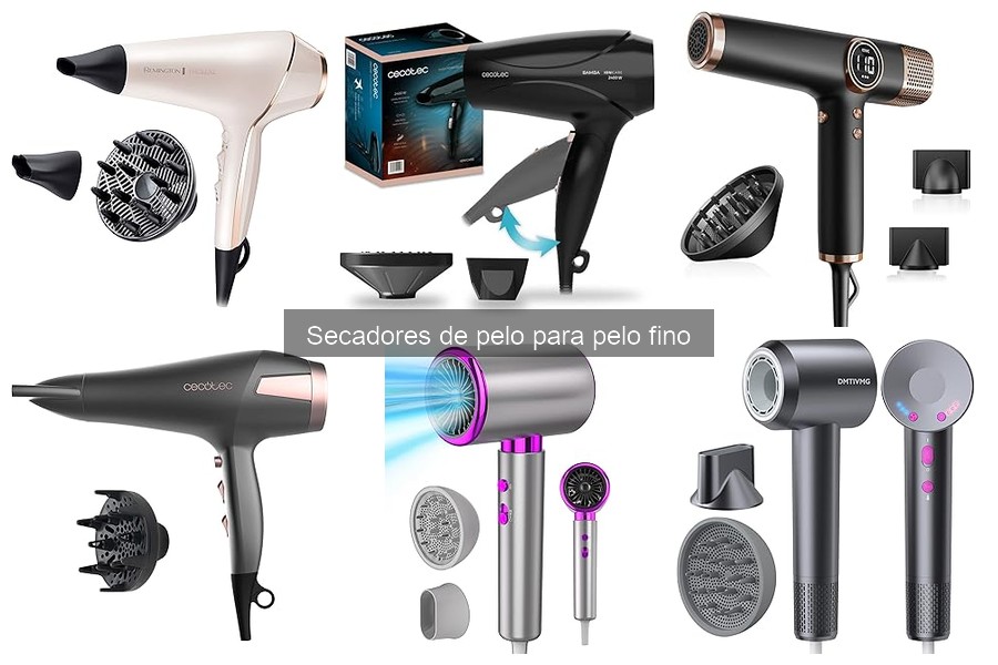 Diferencias entre secadores convencionales y de bajo daño para cabello fino