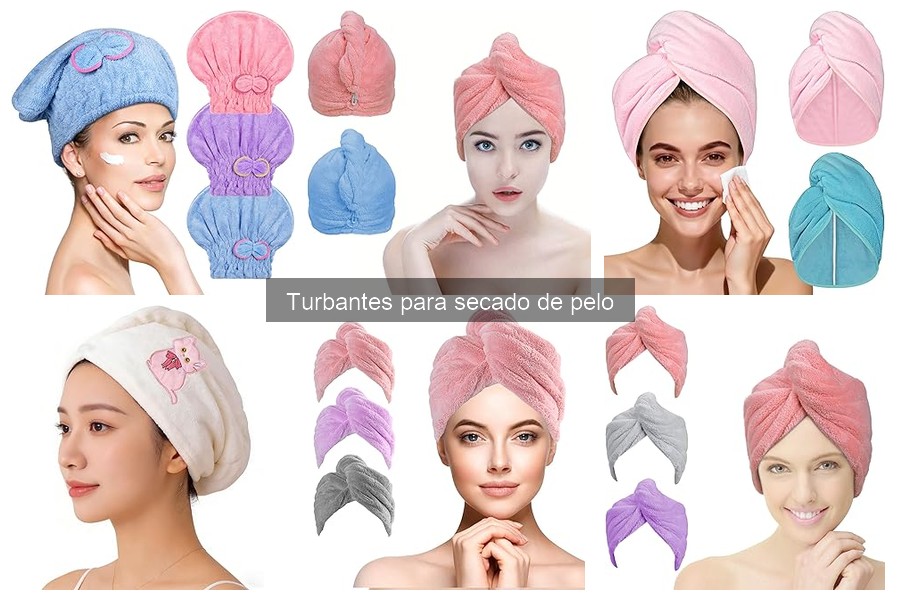 Diferencias entre turbantes y toallas de microfibra para el pelo