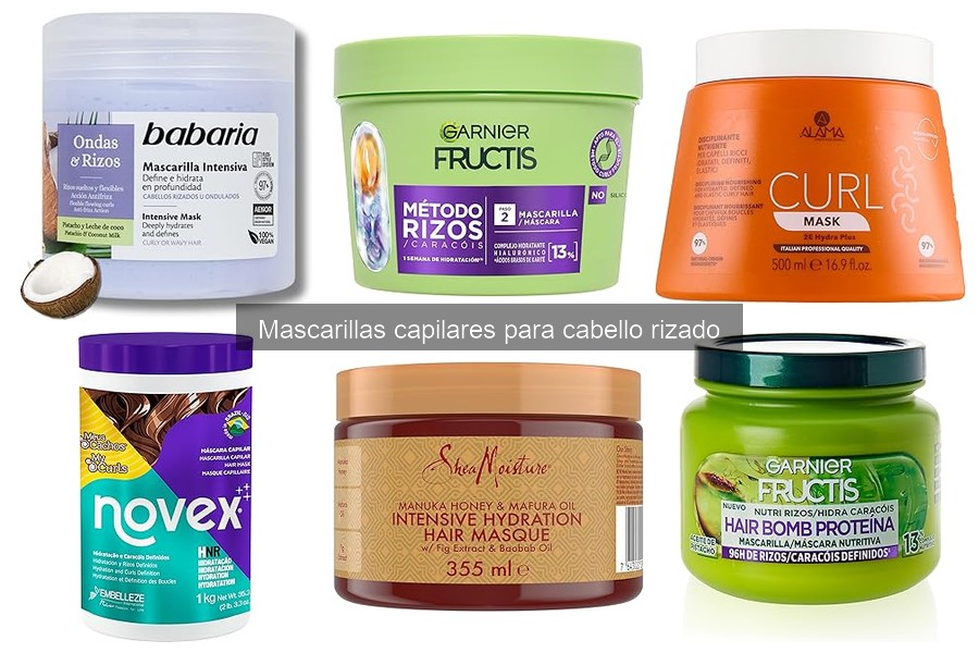 Ingredientes clave en mascarillas para cabello rizado