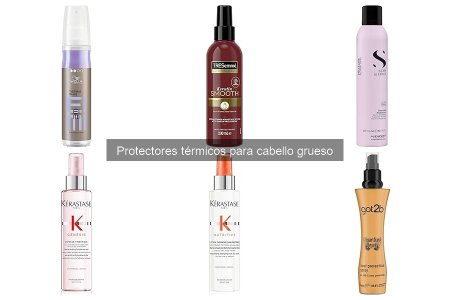 Ingredientes Esenciales en Protectores Térmicos para Cabello Grueso