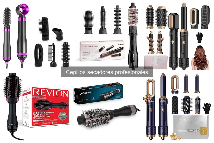 Instrucciones para usar un cepillo secador profesional