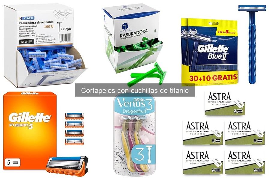 Mantenimiento de cortapelos con cuchillas de titanio