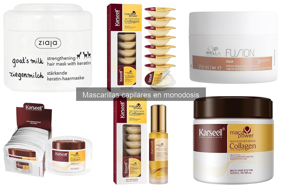 Mascarillas capilares en monodosis: Beneficios y características
