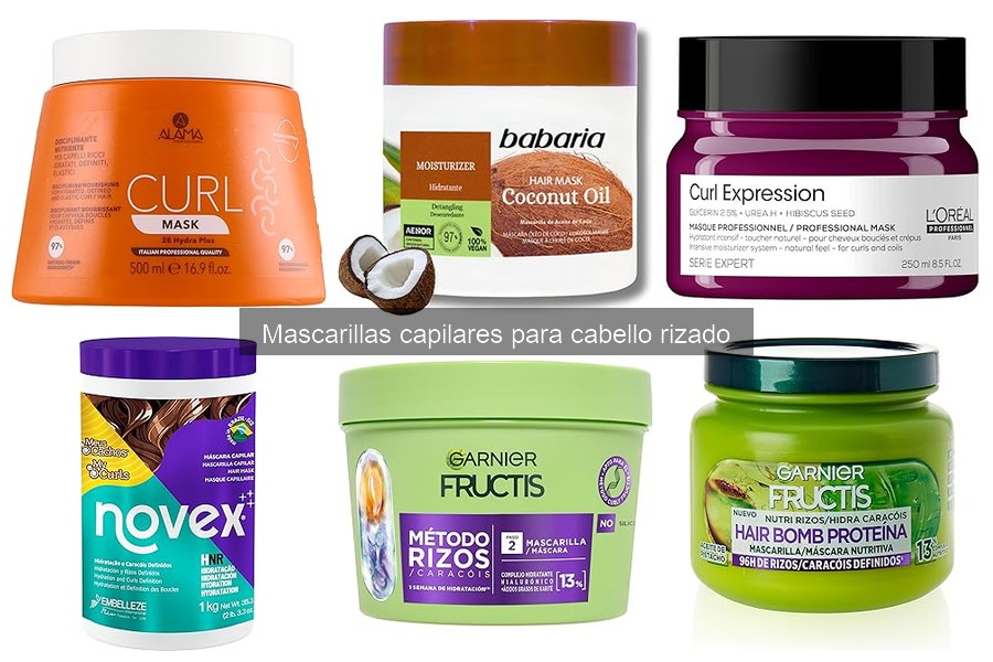 Mascarillas capilares para cabello rizado: Tipos y beneficios