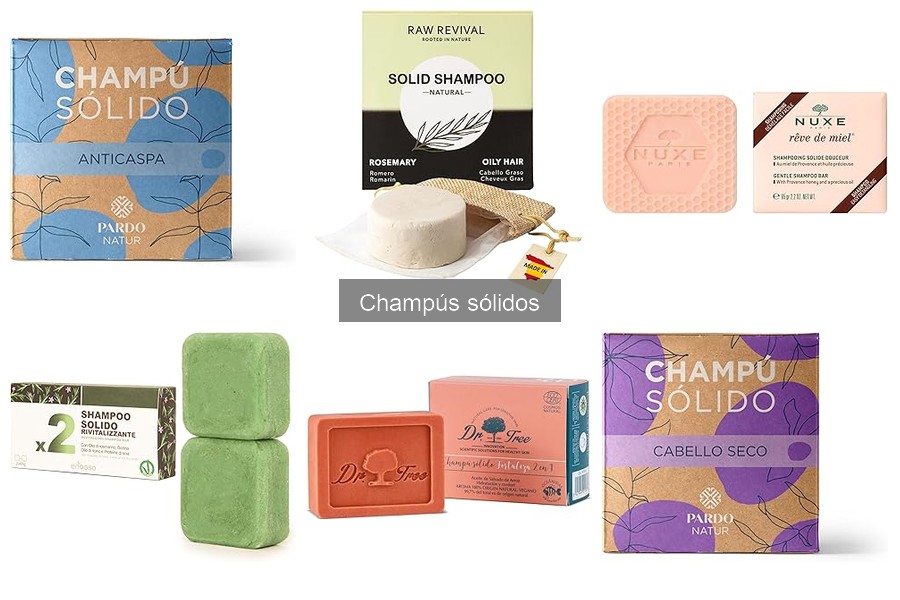Mejores champús sólidos con ingredientes naturales