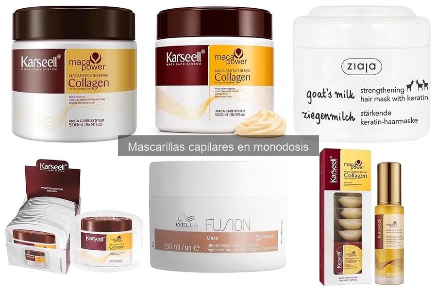 Mejores mascarillas capilares en monodosis: Reseñas y comparativa