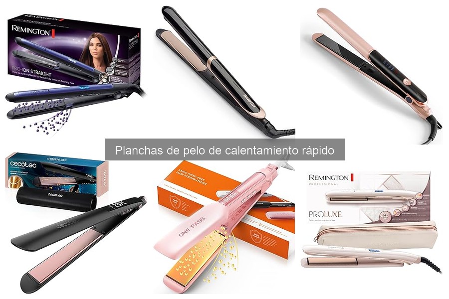 Mejores ofertas en planchas de pelo de calentamiento rápido