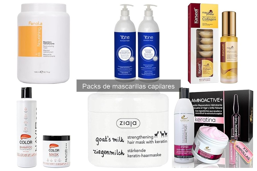 Mejores packs de mascarillas capilares para cabello seco