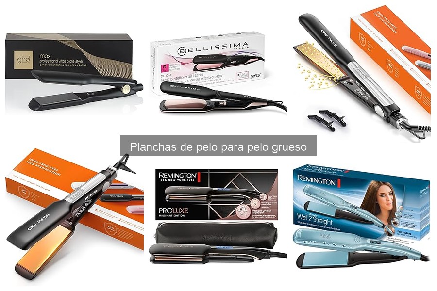 Mejores placas para planchas de pelo grueso: comparación