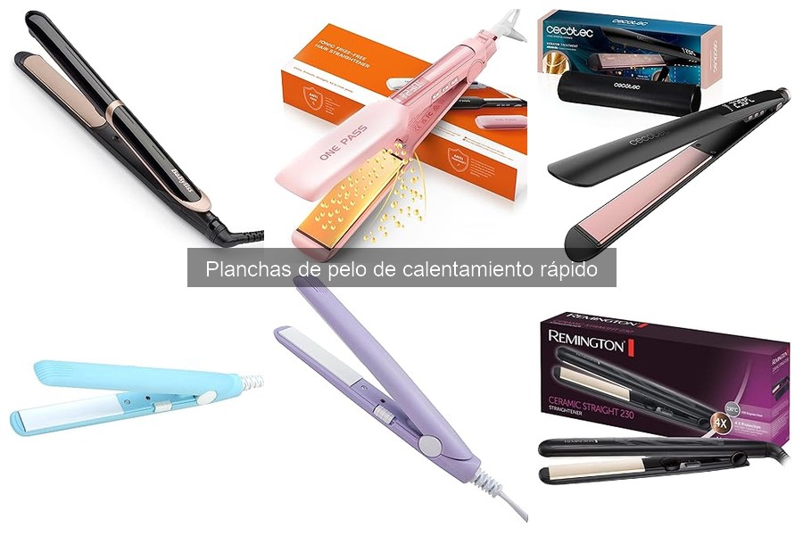 Mejores planchas de pelo de calentamiento rápido para casa