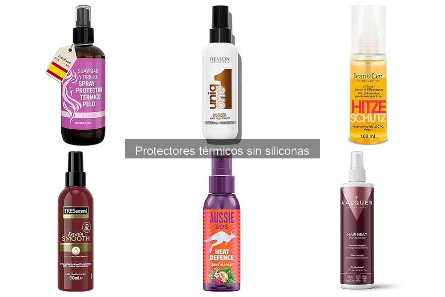 Mejores protectores térmicos sin siliconas para cabello rizado