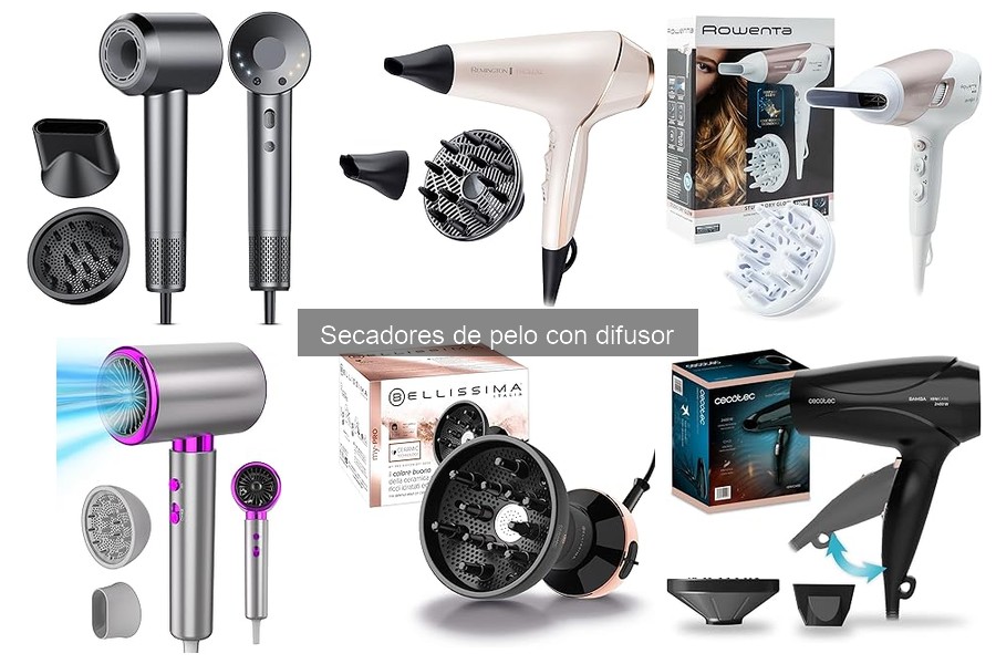 Mejores secadores de pelo con difusor para cabello rizado