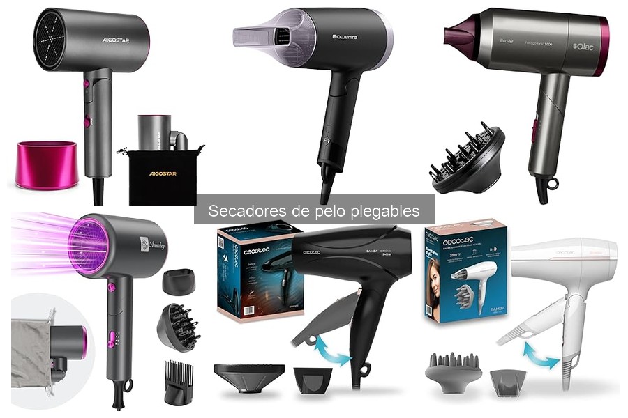 Mejores secadores de pelo plegables para viajar en 2023