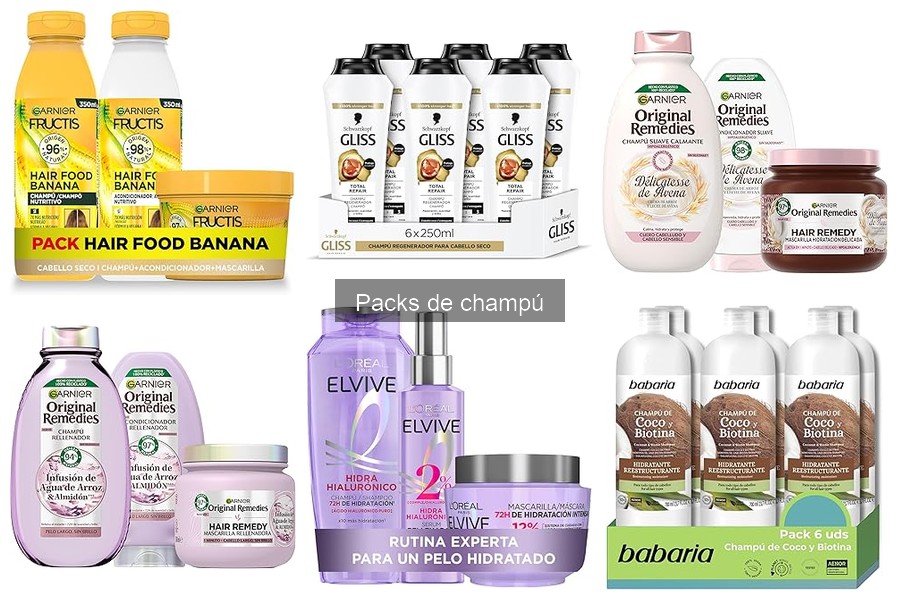 Mejores tiendas para comprar packs de champú en oferta