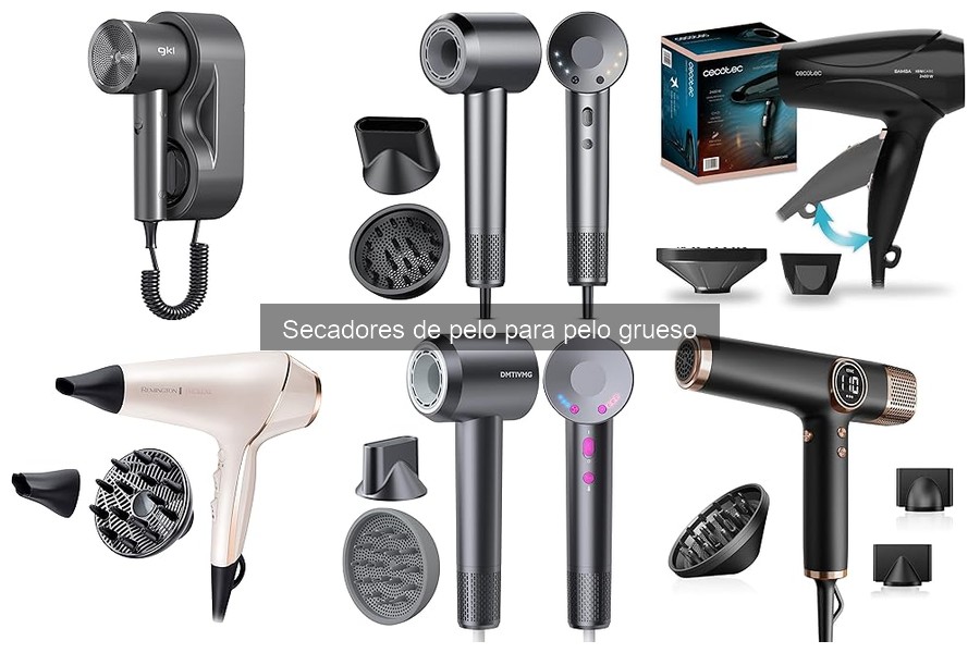 ¿Por qué mi secador de pelo no funciona con cabello grueso?