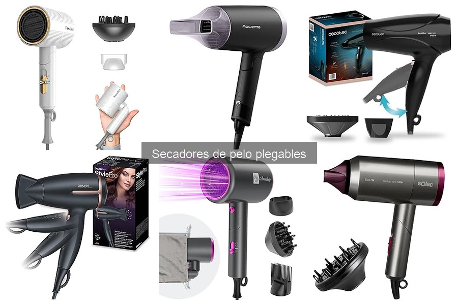 Precio promedio de secadores de pelo plegables en 2023