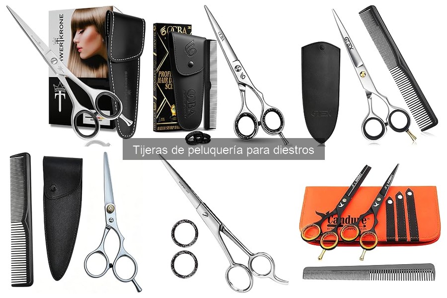Precios promedio de tijeras de peluquería para diestros