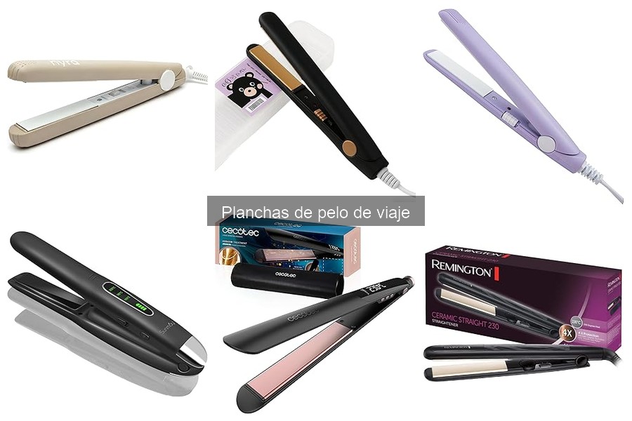 ¿Qué es una plancha de pelo de viaje? Características y tamaños