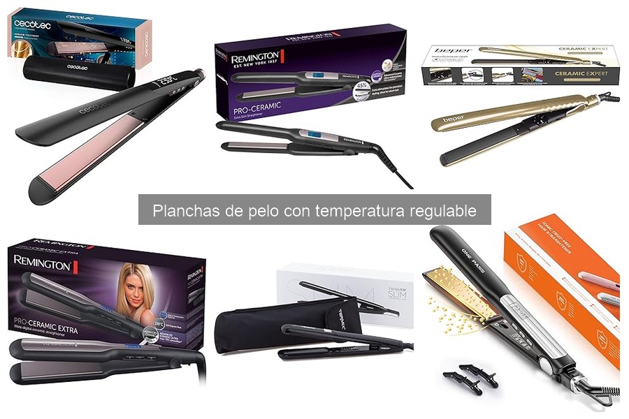 ¿Qué son las planchas de pelo con temperatura regulable?
