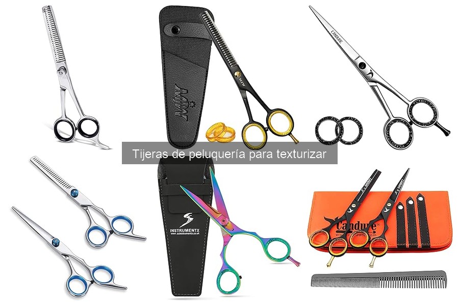 ¿Qué son las tijeras de peluquería para texturizar?