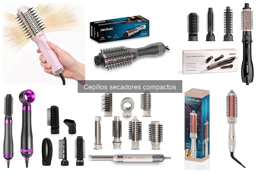 ¿Son buenos los cepillos secadores compactos para cabello fino?