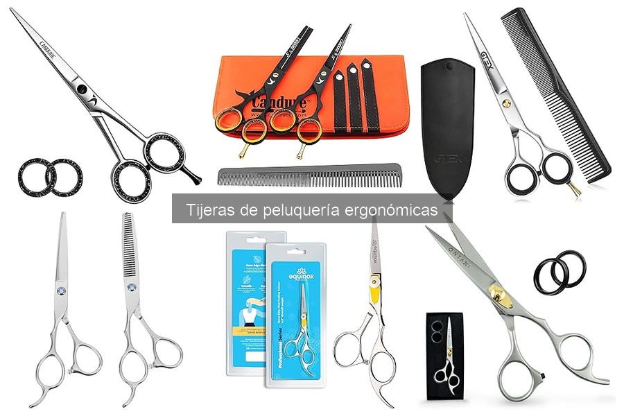 Técnicas de corte con tijeras de peluquería ergonómicas