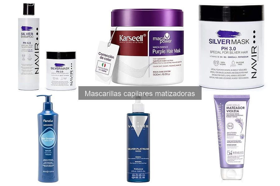 Tipos de mascarillas matizadoras para el cuidado del cabello