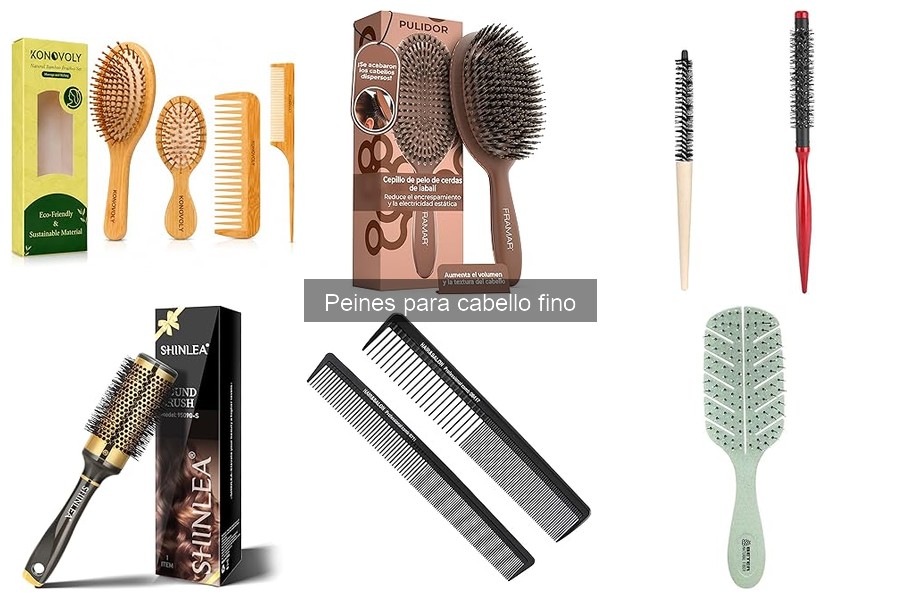 Tipos de peines para cabello fino: Guía completa