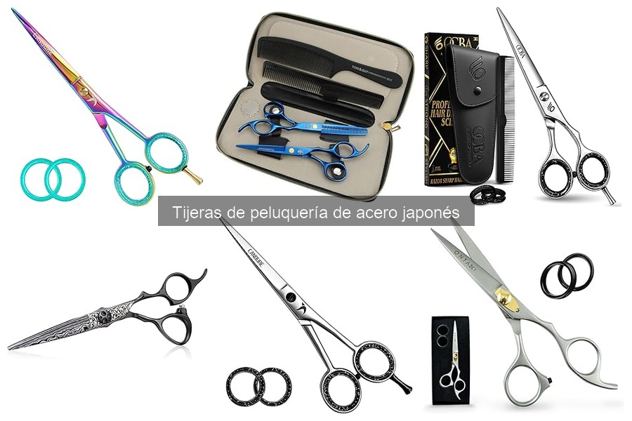 Tipos de tijeras de peluquería de acero japonés explicadas