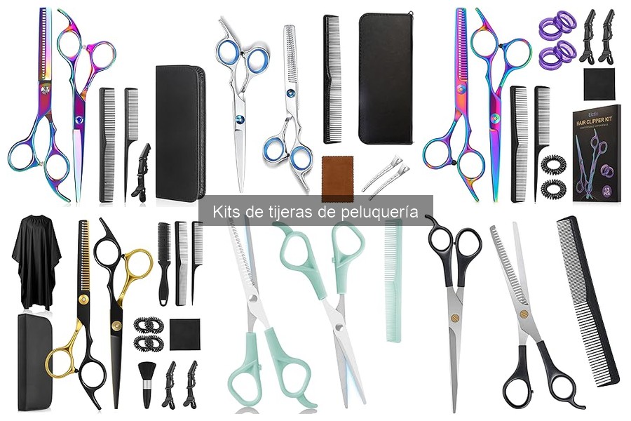 Tipos de tijeras en un kit de peluquería: ¿Qué incluye?